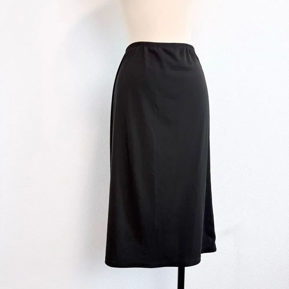 Baby O Y2K Black Midi Pencil Skirt Small Career Work Mermaid 2
